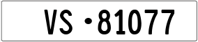 Truck License Plate